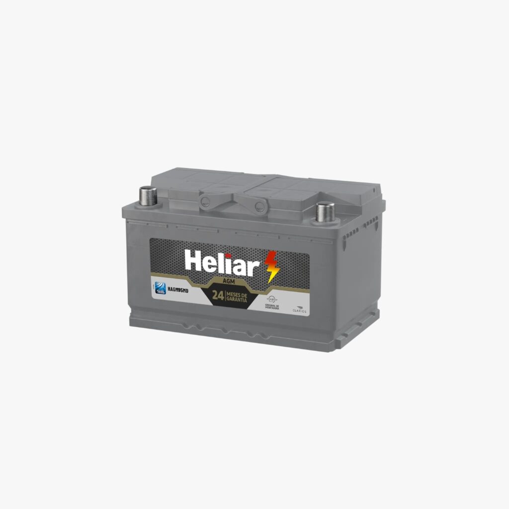 Bateria Heliar AGM 95Ah - HAGM95MD - Garantia 24 meses