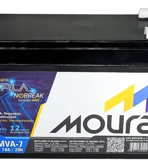 Bateria Moura 12V 7Ah para NoBreak | Pronta Entrega