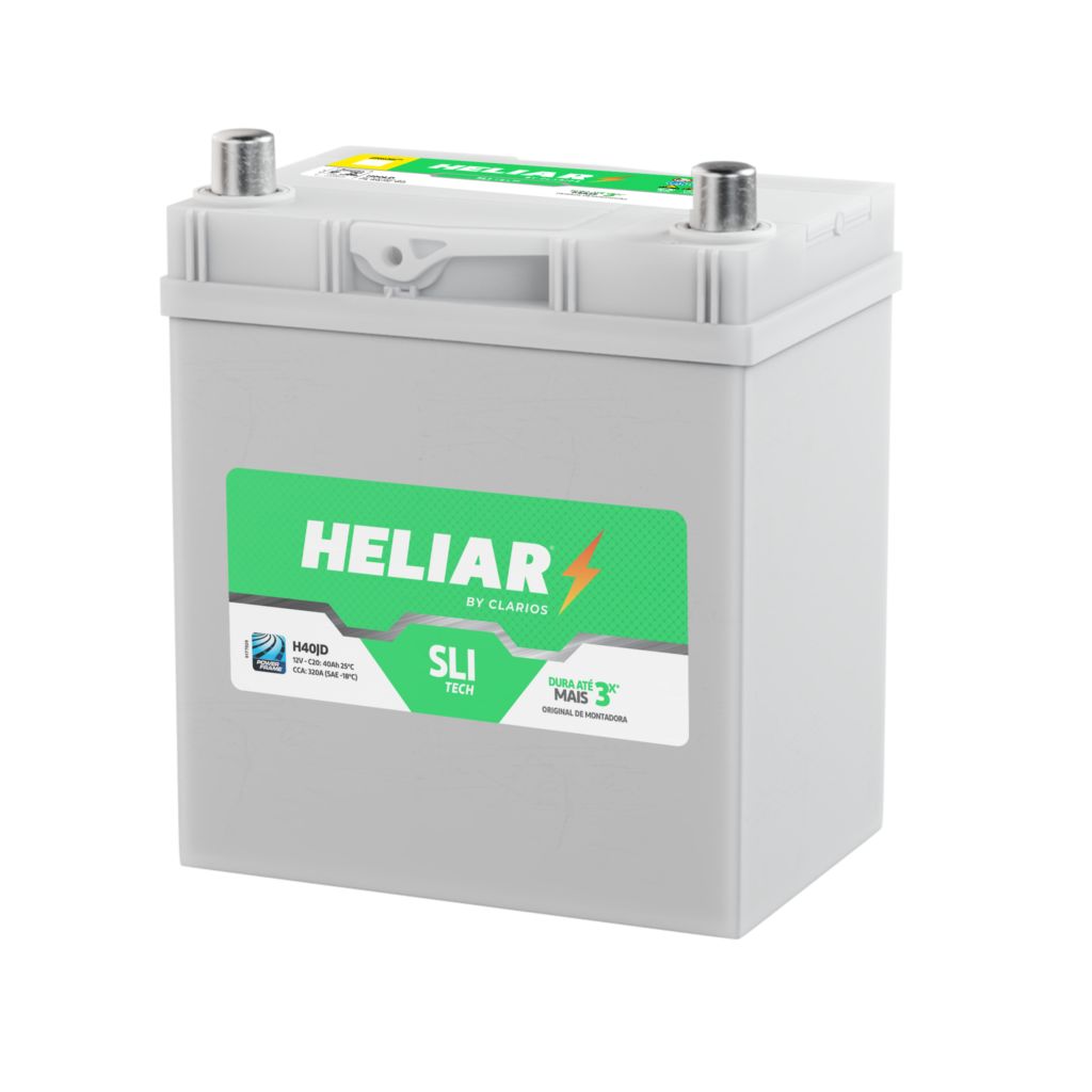 Bateria Heliar H45JE 45Ah 12V - Original de Montadora