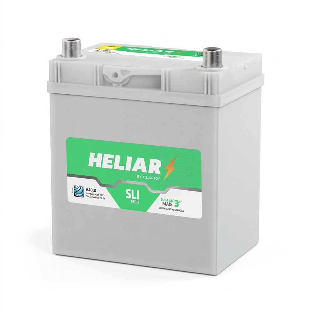 Bateria Automotiva Heliar H50JD – Entrega e Instalação Rápida