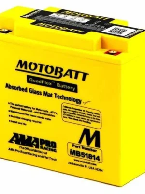 Bateria de Moto Motobatt MB51814 | Tecnologia QuadFlex