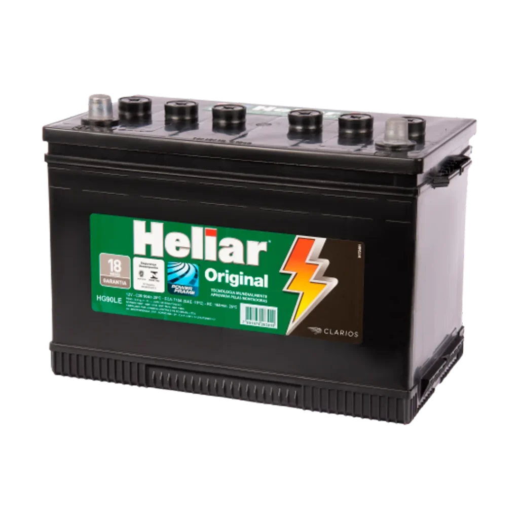 Bateria Heliar 90 Amperes | Troca Grátis no Local