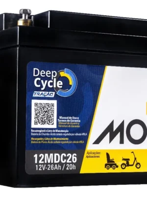 Bateria 12v 26ah Ciclo Profundo Cadeira De Rodas Moura