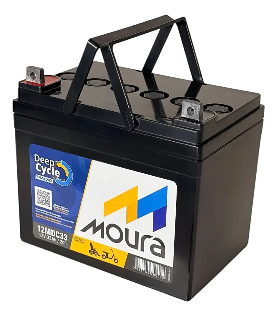 Bateria 12v 33ah Ciclo Profundo Cadeira De Rodas Moura