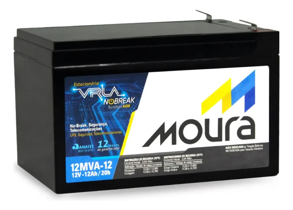 Bateria Moura 12MVA-12Ah 12Ah | Pronta Entrega