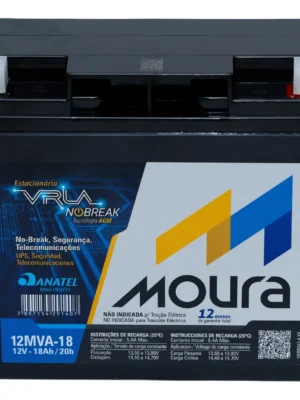 Bateria Moura 12MVA-18Ah 18Ah | Pronta Entrega