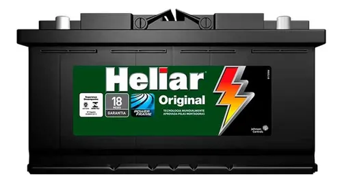 Bateria Heliar 95 Amperes | Troca Grátis no Local