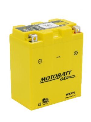 Bateria de Moto Motobatt MTX7A / YTX7A-BS 7Ah | Livre de Manutenção