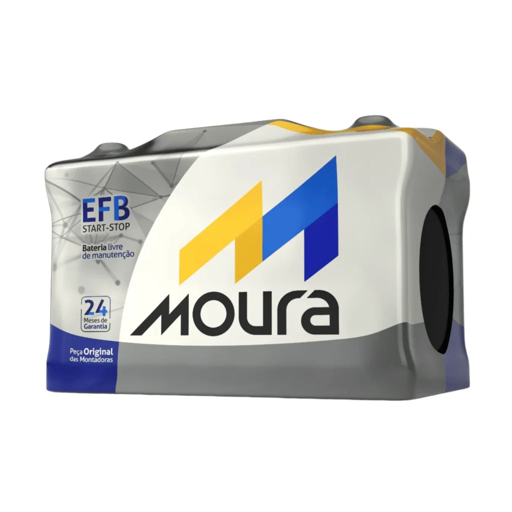 Bateria Moura 60 Ah EFB Start Stop | Troca Grátis no Local