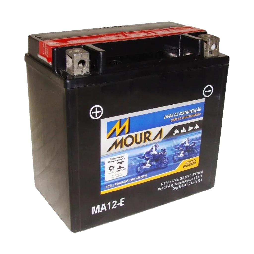 Bateria Moura MA12E Moto | Pronta Entrega