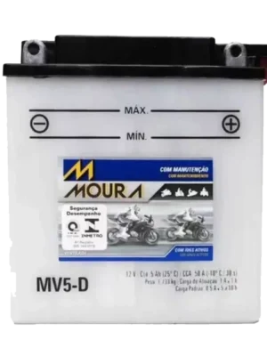 Bateria Moura MV5D Moto | Pronta Entrega
