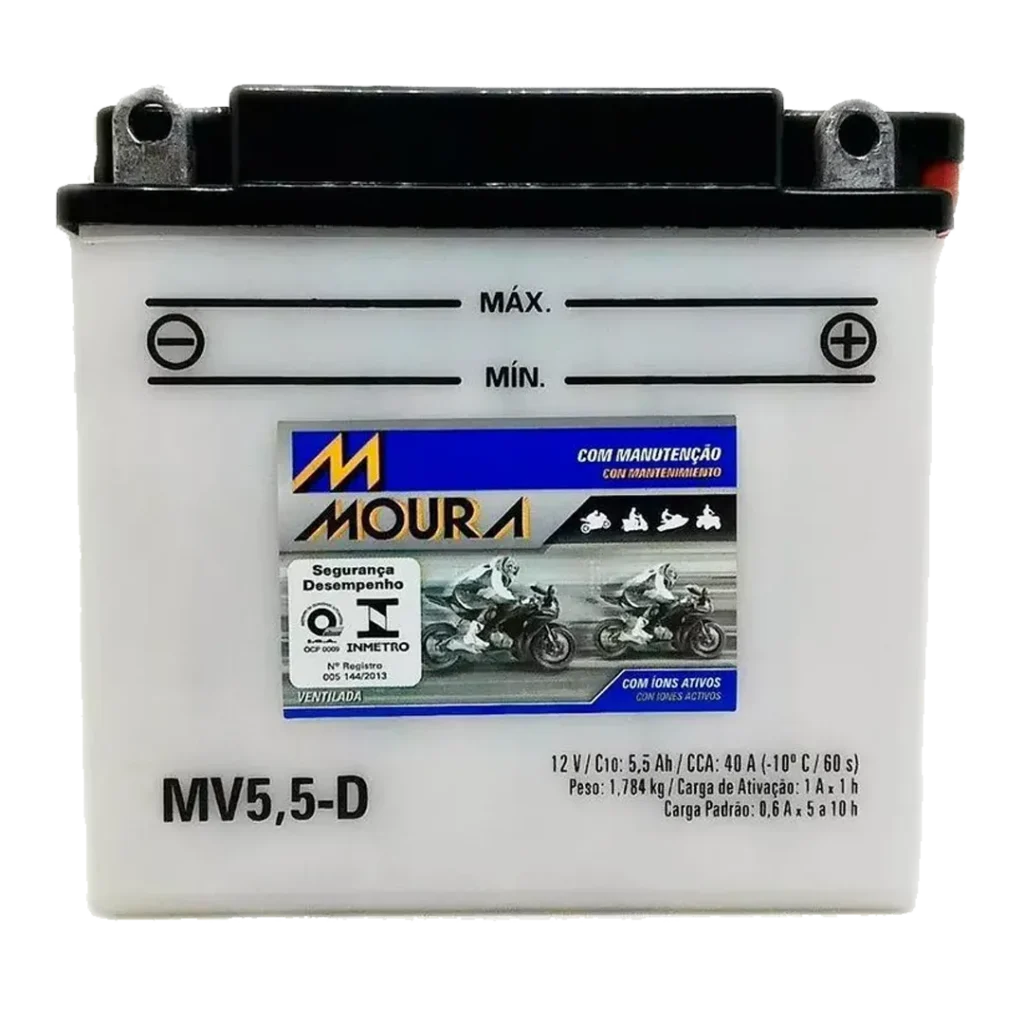 Bateria Moura MV5,5E Moto | Pronta Entrega