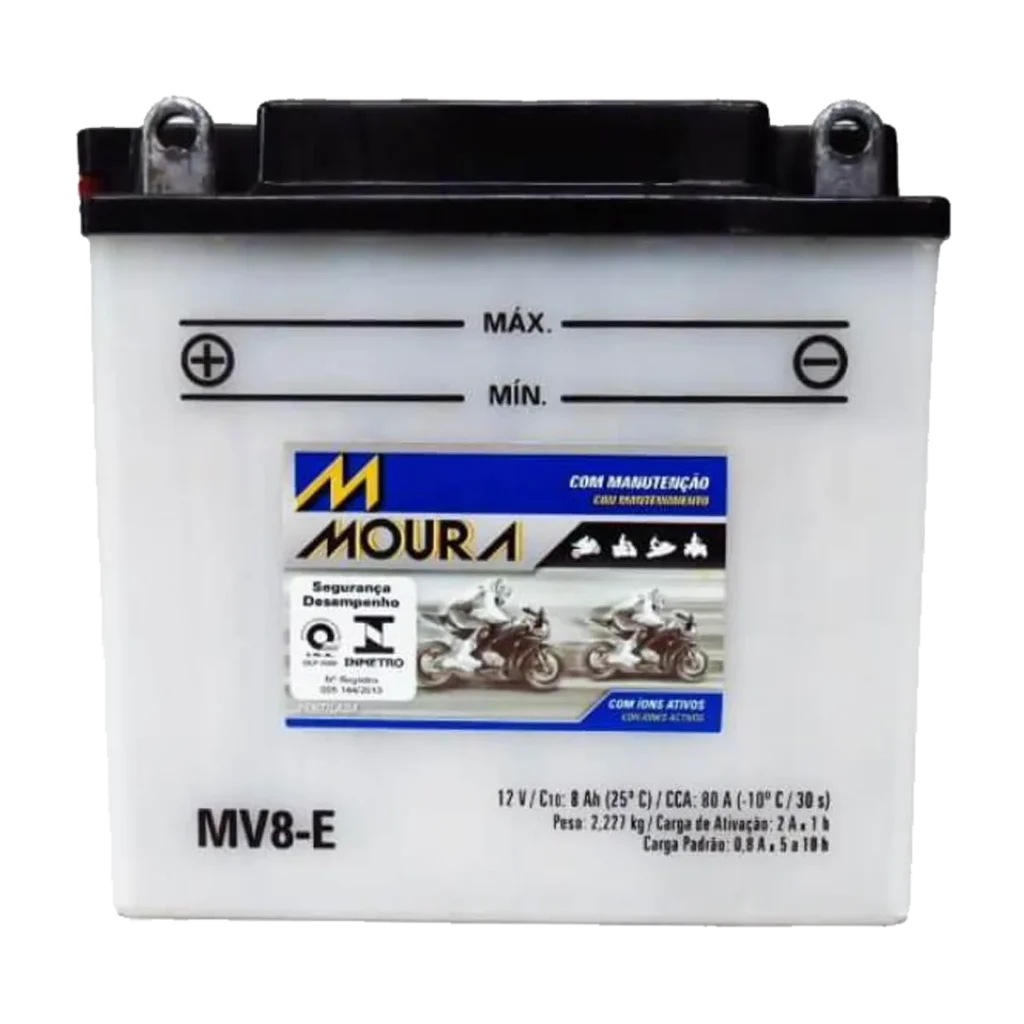 Bateria Moura MV8-E Moto | Pronta Entrega