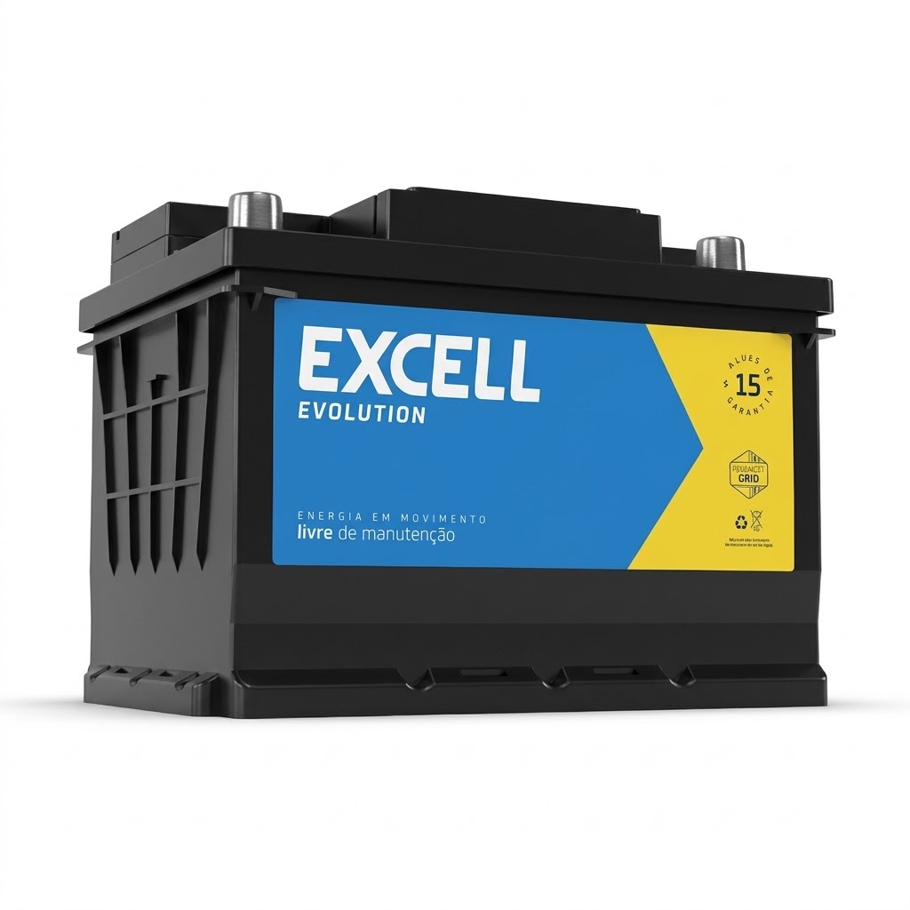 Bateria Excell 60Ah | Entrega e Instalação Grátis
