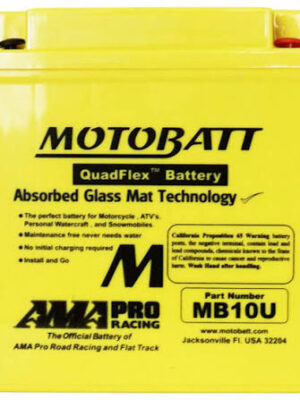 Bateria Motobatt MB10U AGM 12V 11Ah - QuadFlex